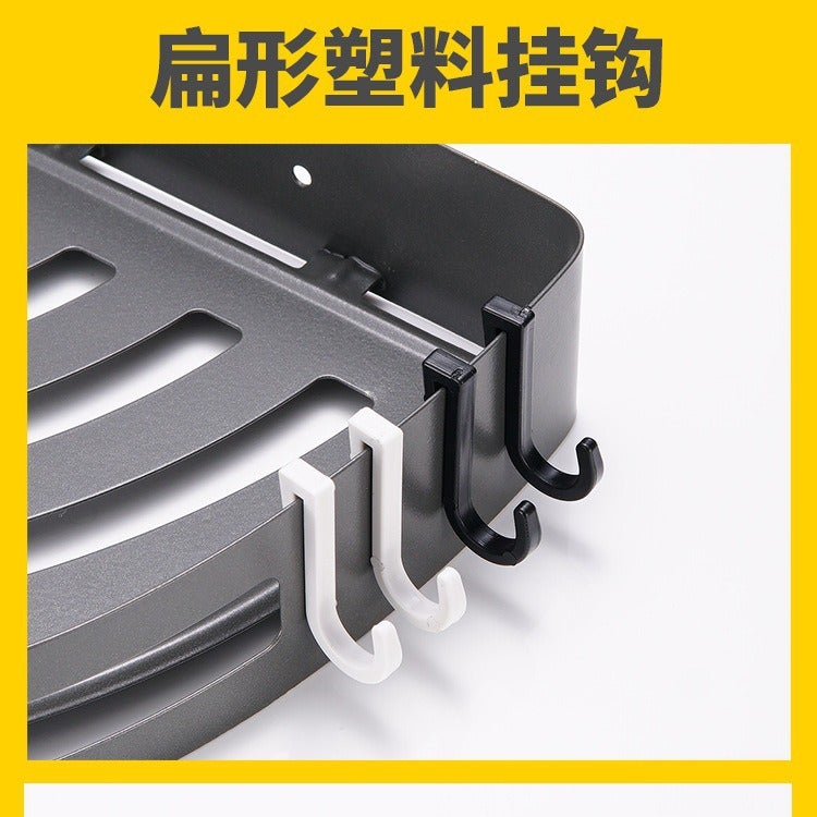[] Shelf S Hook Flat Bar Z-Shaped Hook Hole Board Hook Plastic Snap-On Clothes Hook Microwave Oven Rack - Image 4